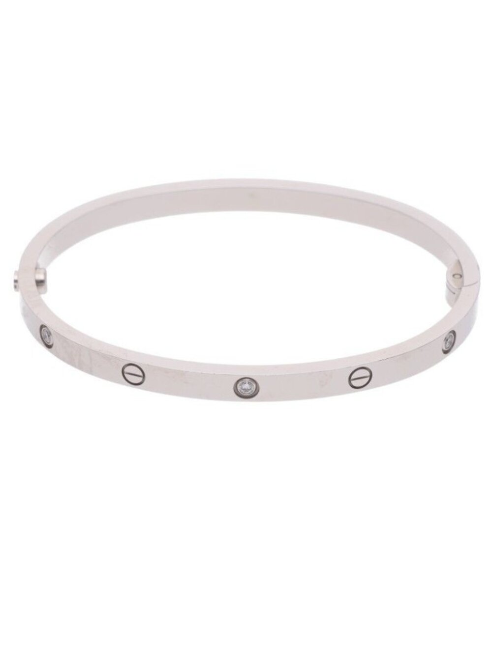 Cartier Love Bracelet SM Small 18K White Gold Diamond 15